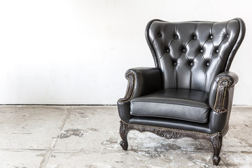 Black leather Chair