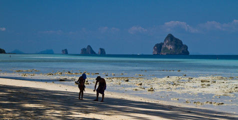 Girl at the beach in thailand