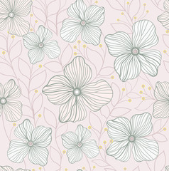 Flower pattern background. Seamless Pattern Background.