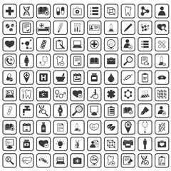 100 medicine icons