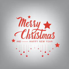 Merry Christmas Cursive Hand Letters.