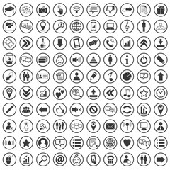 100 social media icons