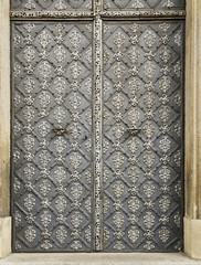 old metal Church door