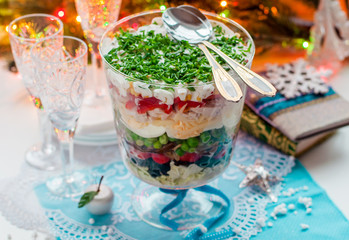 Christmas Layered Salad