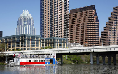 Austin, Texas skyline, view from the river
