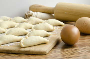 Dumplings with mushrooms