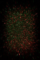 Defocused abstract green lights background
