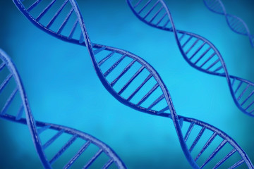 3D DNA helix background.