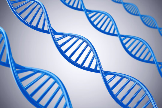 3D DNA helix background.