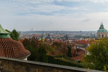praga - widok od strony zamku praskiego