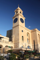 Fototapeta na wymiar The Old Bakery Clocktower, Malta