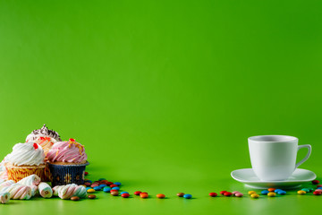 Fun kid party invitation card concept