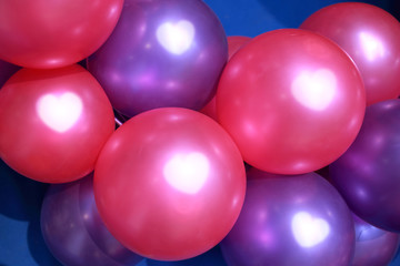 Colorful balloons background.