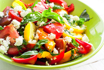 Fresh vegetable salad