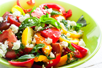 Fresh vegetable salad