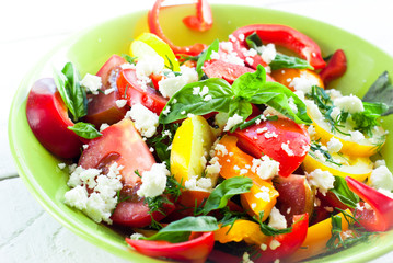 Fresh vegetable salad