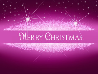 Christmas shiny banner with snowflakes