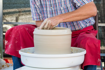 Pottery of a large bowl
