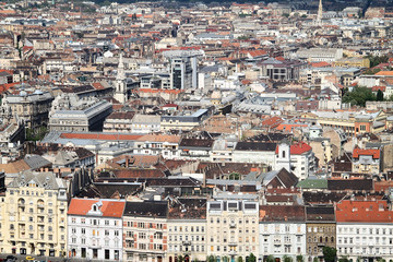 Obraz premium Aerial View on Budapest Hungary. City landscape