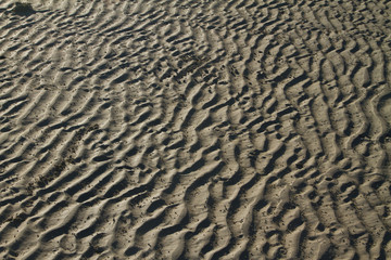 sand pattern at the beach