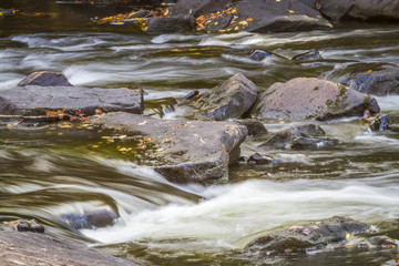 Stream and Rocks in Autumn - Ontario, Canada