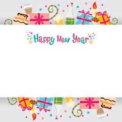 New Year Banner, Happy New Year, Merry Christmas, Xmas, Objects, Festive, Celebrations