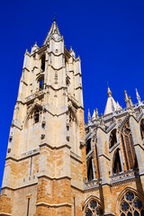 Fototapeta premium Cathedral of Leon in Castilla at Spain