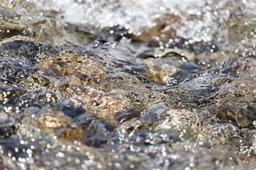 background of whitewater on the river