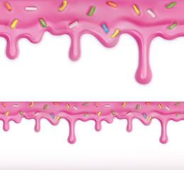 Doughnut glaze, seamless vector