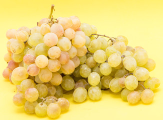 grapes on a yellow background