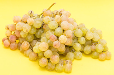 grapes on a yellow background