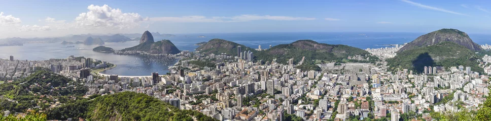 Foto op Aluminium Rio de Janeiro Panorama in Rio de Janeiro, Brazilië