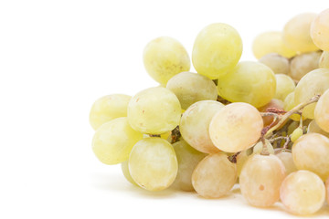 Grapes on a white background