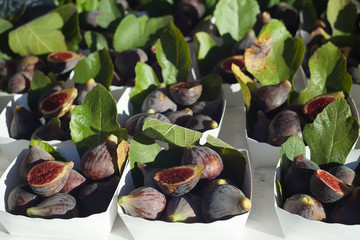 Street market in Nice, France. Figs.