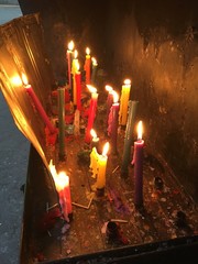 Candles at Cerro San Cristobal, Lima