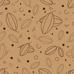 Vector cacao seamless