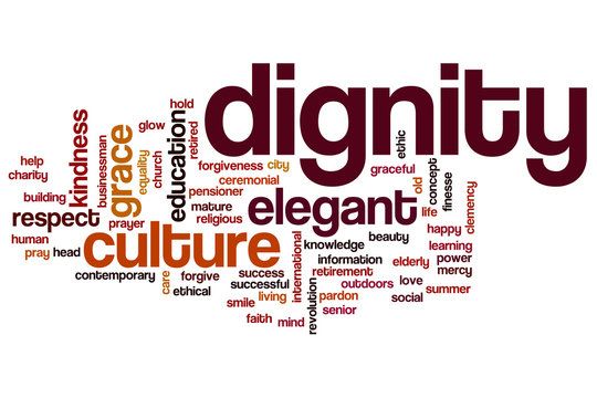 Dignity Word Cloud Concept