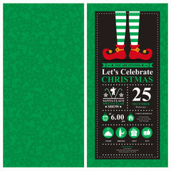 Christmas invitation card 