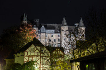 Obraz premium castle herborn germany in the evening