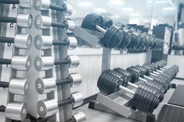 gym interior with equipment