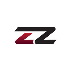 Modern Initial Logo ZZ