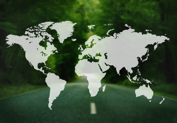 World Global Cartography Globalization Earth International Conce