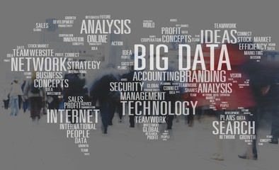 Fototapeta premium Big Data Storage Online Cloud Data Center Web Concept
