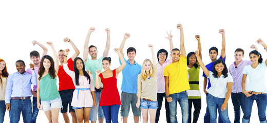 Obraz premium Success People Youth Culture Together Students Cheerful Concept