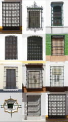 Andalusian wrought iron windows © WH_Pics
