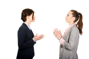 Two angry businesswomans.