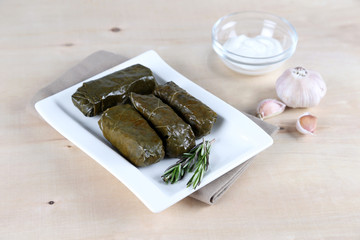 Dolma with sauce