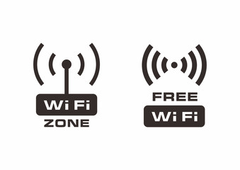 Vector free wi-fi label - obrazy, fototapety, plakaty