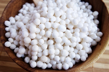 White sago pearls
