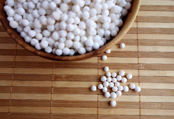 Fototapeta na wymiar White sago pearls